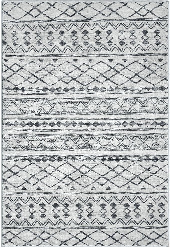 KUTA Boho 6x9 Area Rugs, Moroccan Washable Kitchen Entry Rug Non Slip - Image 8