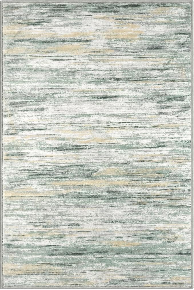 2x3 Modern Abstract Rug for Entryway, Washable Non-Slip Kitchen Rugs, Low-Pile - Image 8