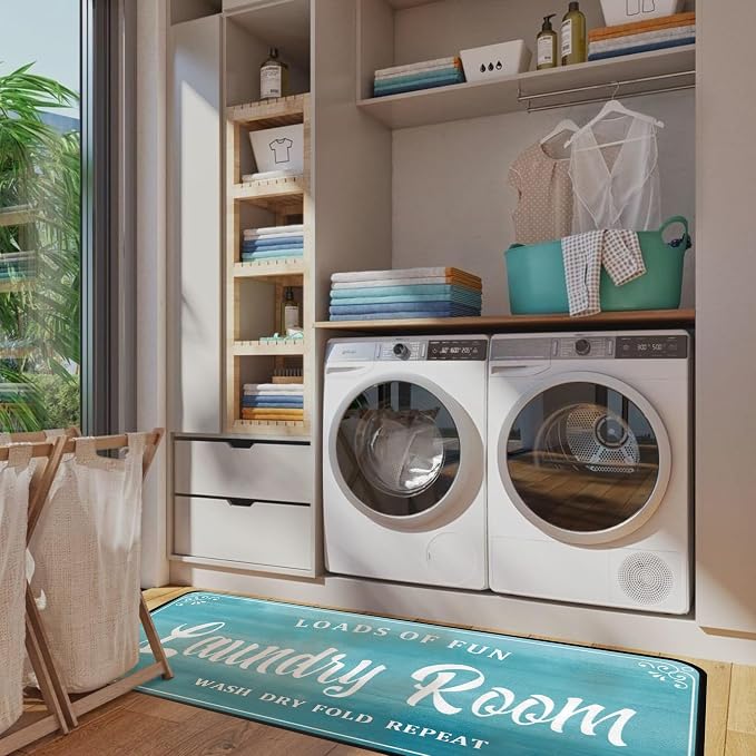 Laundry Room Rug Non Slip Floor mats Farmhouse Large Laundry Rugs - Image 5