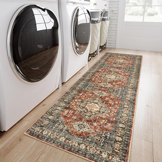 Lahome Oriental Washable Runner Rug Non Slip, 2x7 Rug Runners - Image 4