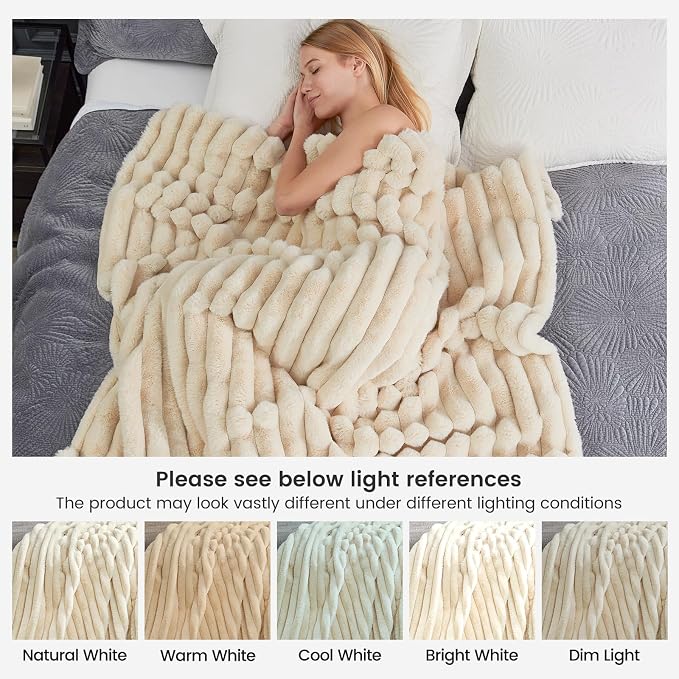 Cozy Bliss Faux Fur Throw Blanket - Image 6