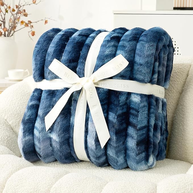 Cozy Bliss Faux Fur Throw Blanket - Image 3