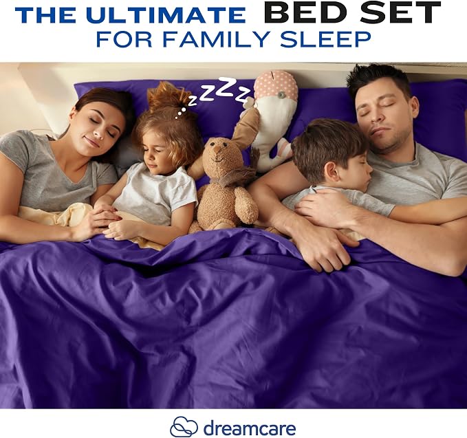 DREAMCARE King Size Sheets Set – 4 pcs Cooling Sheets – up to 21” Deep Pocket - Image 9