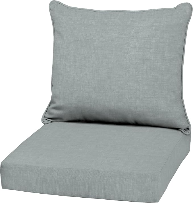 Arden Outdoor Deep Seat Cushion Set, 22 in x 24 in, Weather-Proof, Rain-Proof by ARDEN