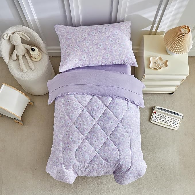 JHXHMX Floral Toddler Bedding Set - Image 3