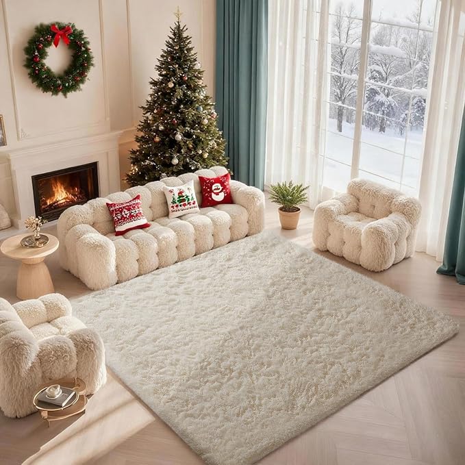 Ophanie Rugs for Living Room, Upgrade Non-Slip Fluffy Soft 5x8 Area Rug by Ophanie