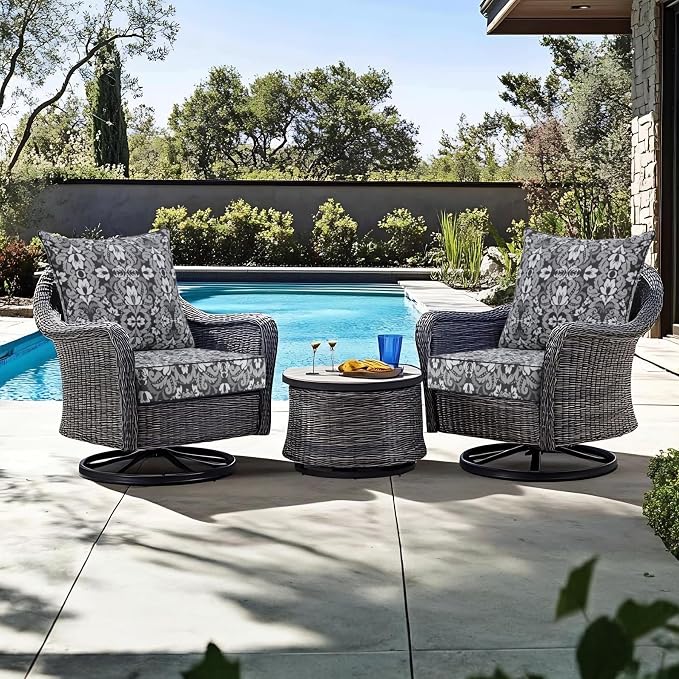 Favoyard Outdoor Seat Cushion 24 x 24 x 4 in Waterproof Pattern Fade Resistant - Image 3