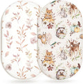 Bassinet Sheets for Baby Girls Boys 2 Pack, Fitted Baby Mattress Sheet for by Home