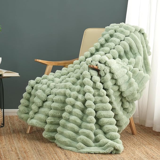 Cozy Bliss Faux Fur Throw Blanket by CozyBliss