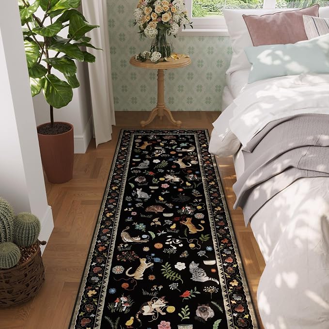 Rugcomf Runner Rug for Kitchen Non Slip 2'6''x8' Washable Rugs - Image 3