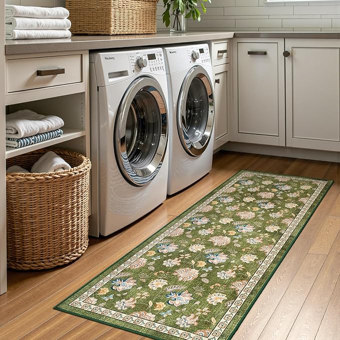 jinchan Elora 2x5 Floral Runner Rug - Image 8