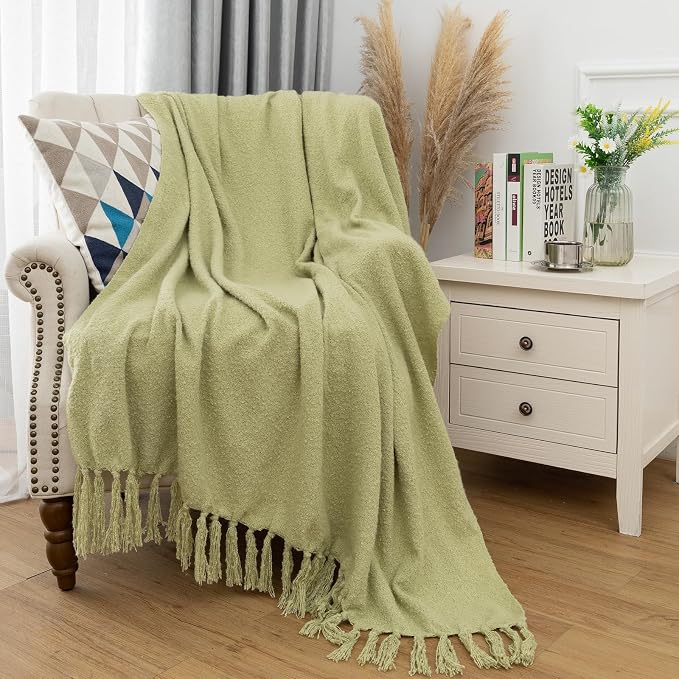 Gealaek Sage Green Throw Blanket Lightweight Fuzzy Soft Cozy Decorative Blankets - Image 3