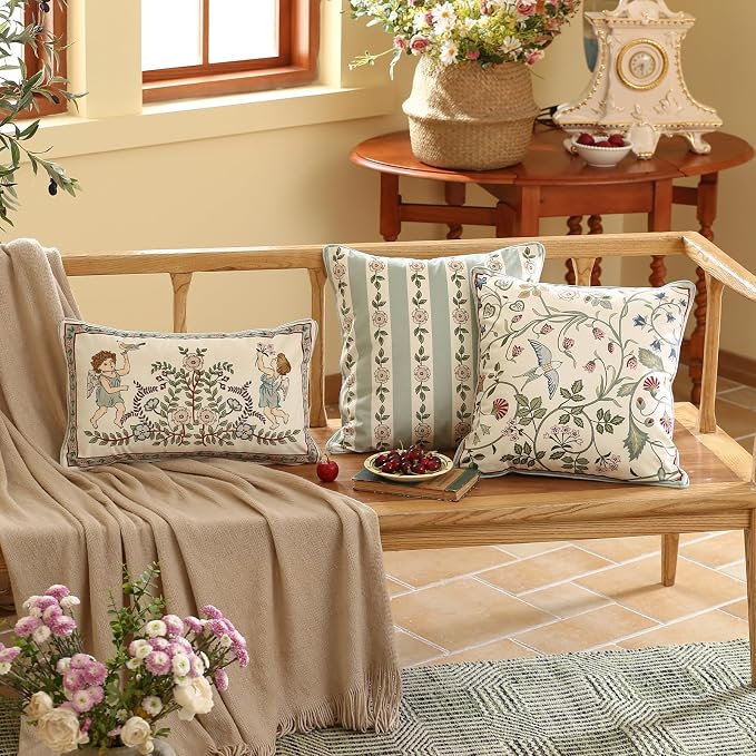 Square Throw Pillow Covers Pack of 2, Decoration Pillows Cushion Covers - Image 5
