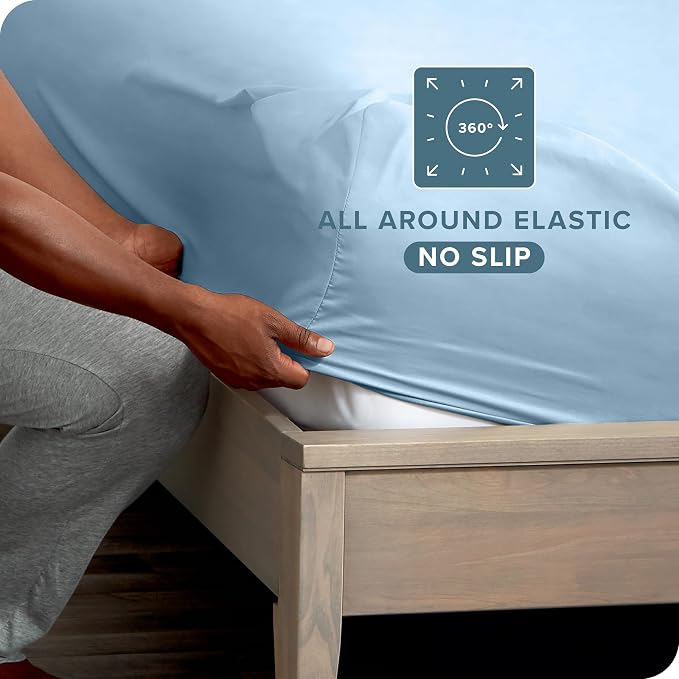 Bare Home 2-Pack Fitted Bottom Sheets Queen - Image 3