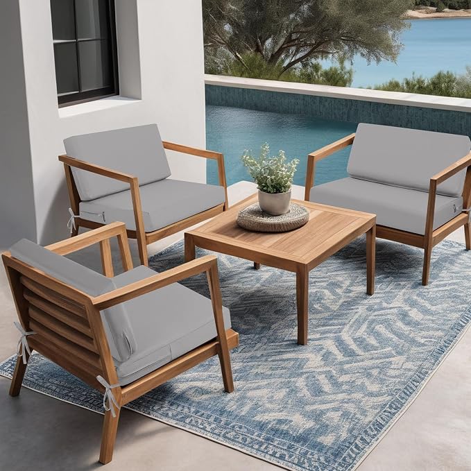 idee-home Outdoor Cushions for Patio Furniture, Outdoor Seat Cushion, - Image 3