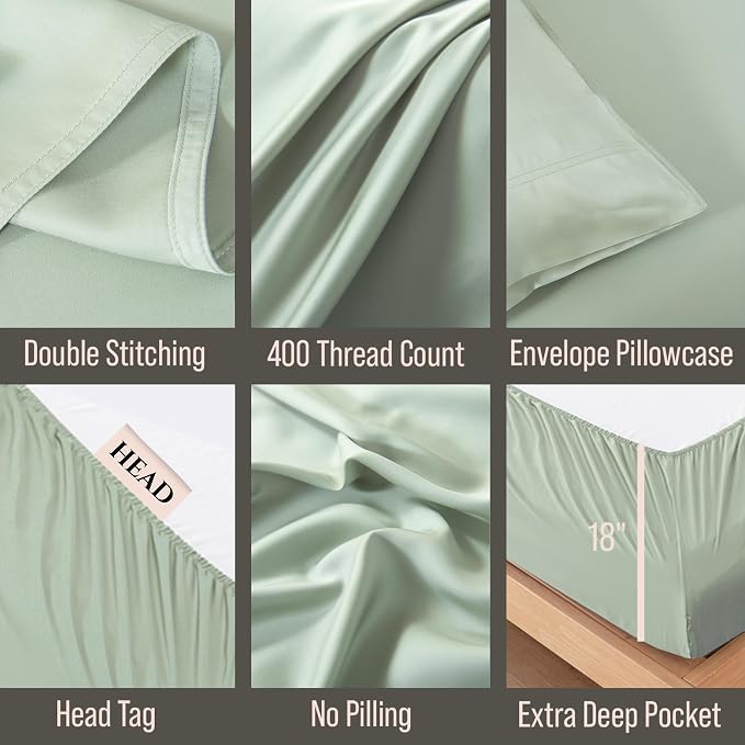 Bella Coterie Luxury Bamboo Viscose King Size Sheet Set | 100% Organically - Image 3