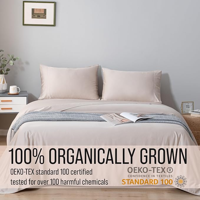 Bella Coterie Luxury Bamboo Viscose 34” Split Top King Size Sheet Set | 1 - Image 5