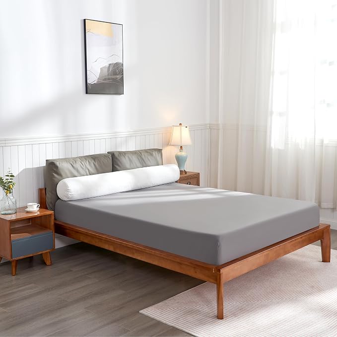 SyMax 7.8"x60" Body Pillow for Queen Bed, Memory Foam Bolster w/Removable - Image 8