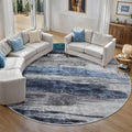 Ciicool 6ft Round Washable Rug, Modern Abstract Circle Rugs, Non-Slip Thin by CIICOOLHomeDeco