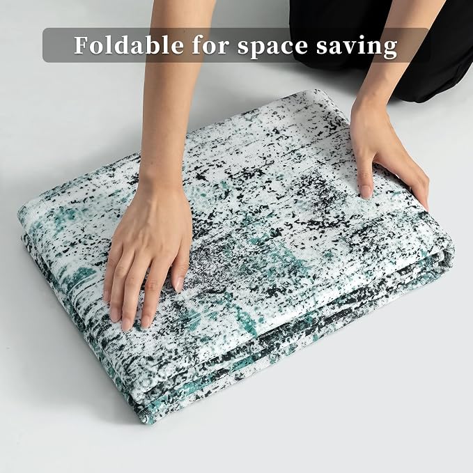 Ciicool Modern Abstract Rug for Living Room, Low-Pile Contemporary Indoor - Image 7