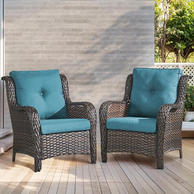 Outdoor Chair Cushions-Patio Chair Cushions Set of 2 - Image 2