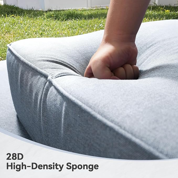 Luxury 6" Outdoor Cushions for Patio Furniture, Fade Resistant Couch Chair - Image 4