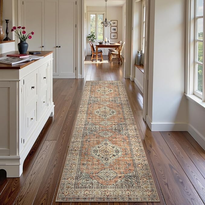 Lahome Oriental Hallway Runner Rug, 2.5x8 Kitchen Runner Non Slip Ultra-Thin - Image 3