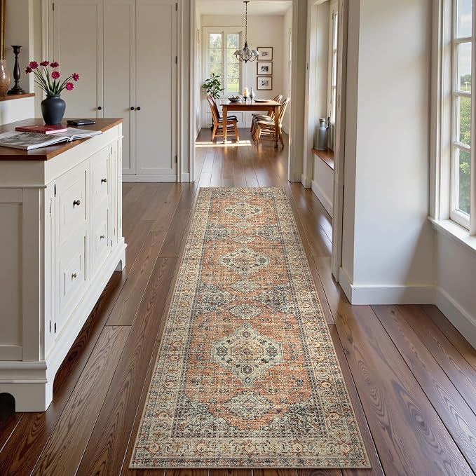 Lahome Oriental Washable Kitchen Runner Rug Non Slip, 2x8 Runners - Image 3