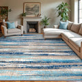 Modern Abstract 9x12 Large Machine Washable Living Room Rug Non-Slip Soft by lansny
