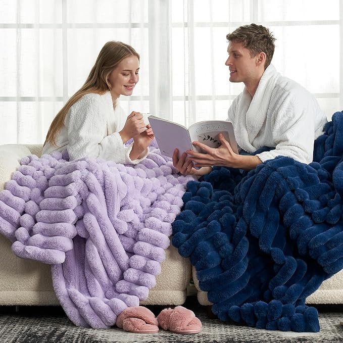 Cozy Bliss Faux Fur Throw Blanket - Image 5