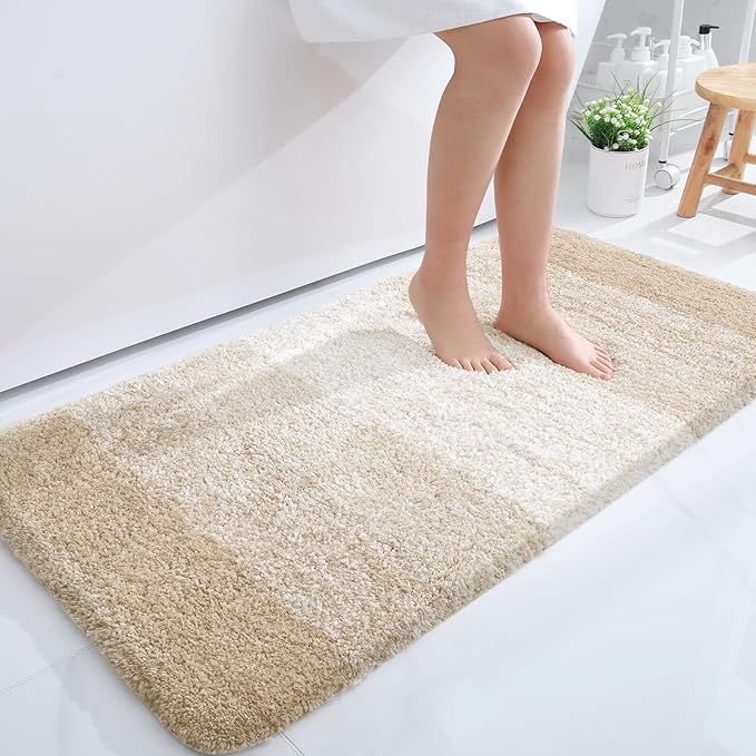 OLANLY Bathroom Runner Rugs 44x24, Extra Soft Absorbent Microfiber Bath Rugs by OLANLY