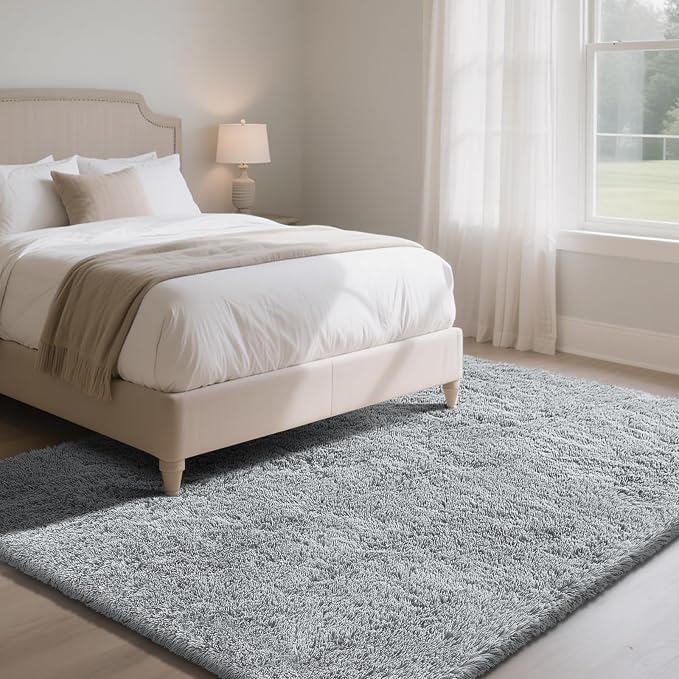 Fluffy Rug Shaggy Area Rug, Large Shag Area Rugs - Image 3