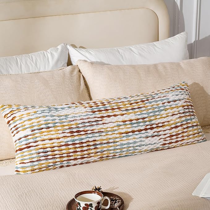 AmHoo Boho Chenille Pillow Cover Decorative Tufted Pillowcase by AmHootextile