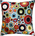 Turquoise Polka Dots Decorative Pillow Cover Contemporary Pillowcase Blue by Kashmir+Designs