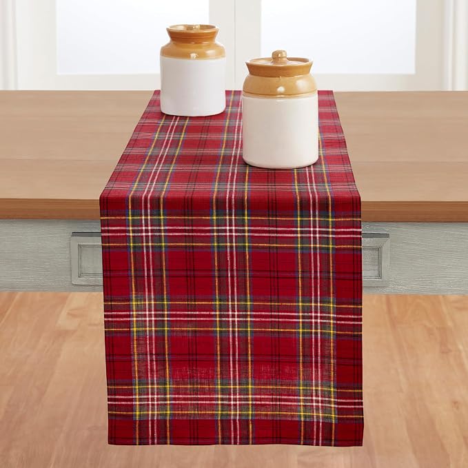 Solino Home Linen Christmas Table Runner 120 Inches Long by SolinoHome