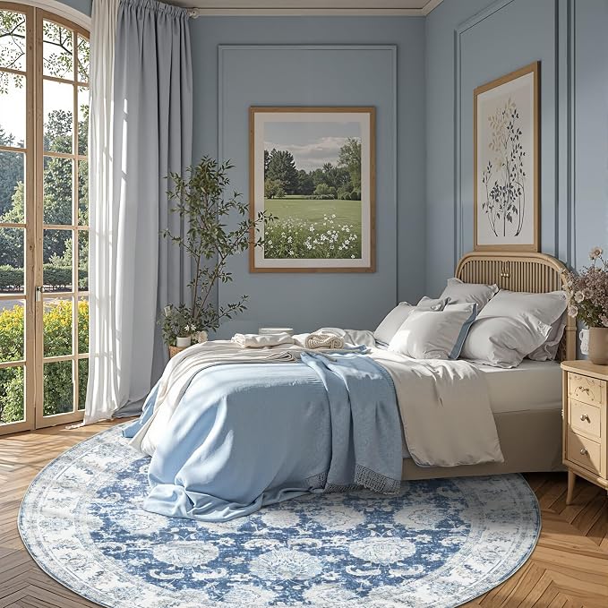 jinchan Fiora Round Rug 7ft Area Rug - Image 3