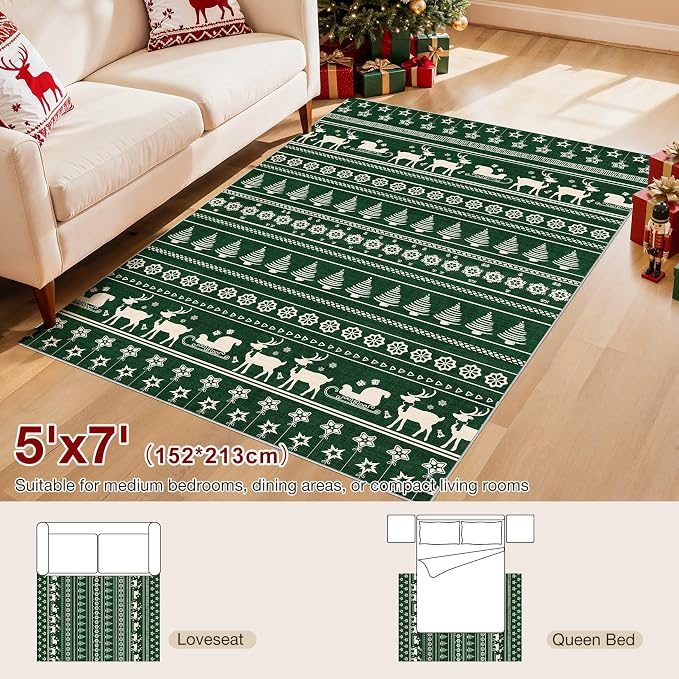 Abstract Living Room Rug 5X7 - Image 9