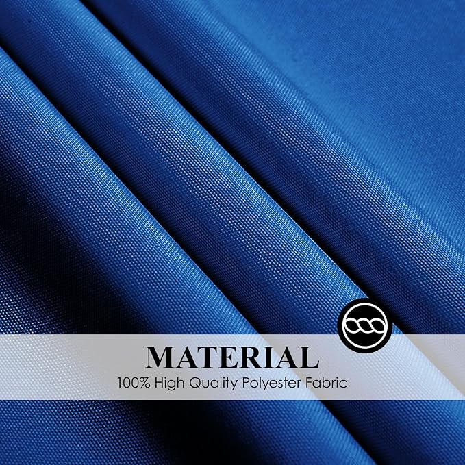 Round Tablecloth 132 Inch 2 Pack Royal Blue Tablecloths Washable Decorative - Image 6