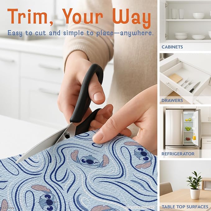 Disney Non Adhesive Shelf Liner – 18”x 10 ft Water-Resistant Drawer Liners - Image 4