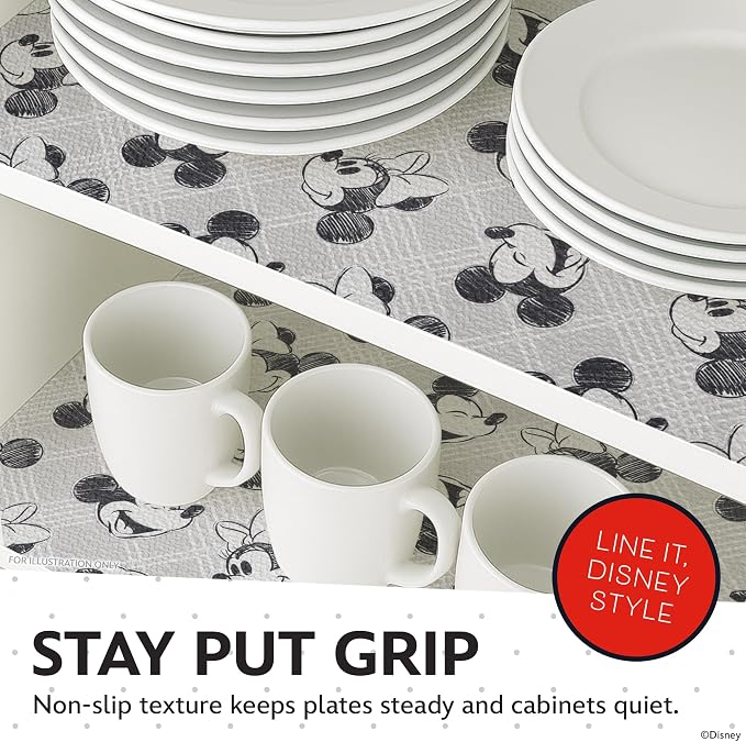 Disney Non Adhesive Shelf Liner – 18”x 10 ft Water-Resistant Drawer Liners - Image 2