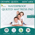 Olympic Queen Size Waterproof Mattress Pad by FourSeasonsEssentials