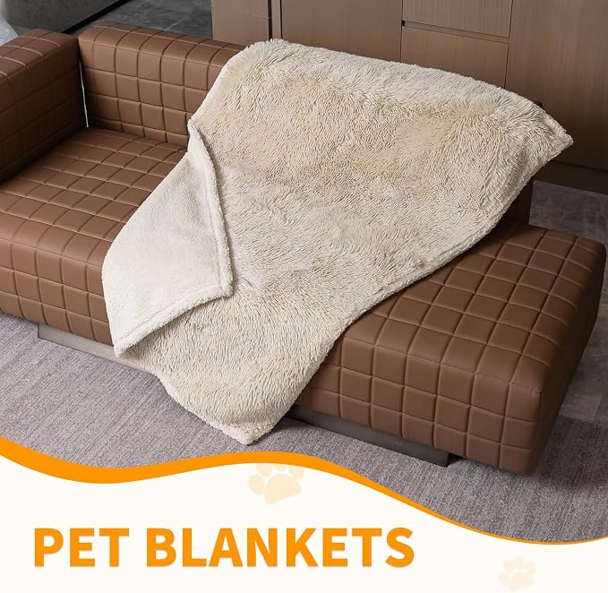 Long Faux Fur Calming Pet Blankets - Image 8