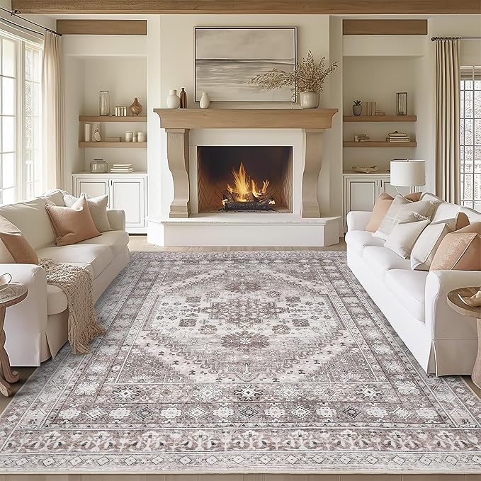 zesthome 10x12 Area Rugs, Stain Resistant Washable Rug, Ultra-Thin Rugs by Zesthome
