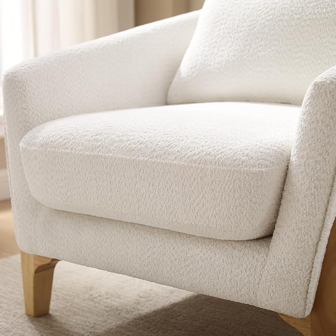 VANOMi Accent Chairs for Living Room, Sherpa Armchair - Image 5