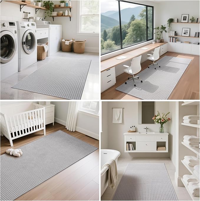 Boho 2x8 ft Runners for Hallways Extra Long Woven Washable Kitchen Runner Mat - Image 9