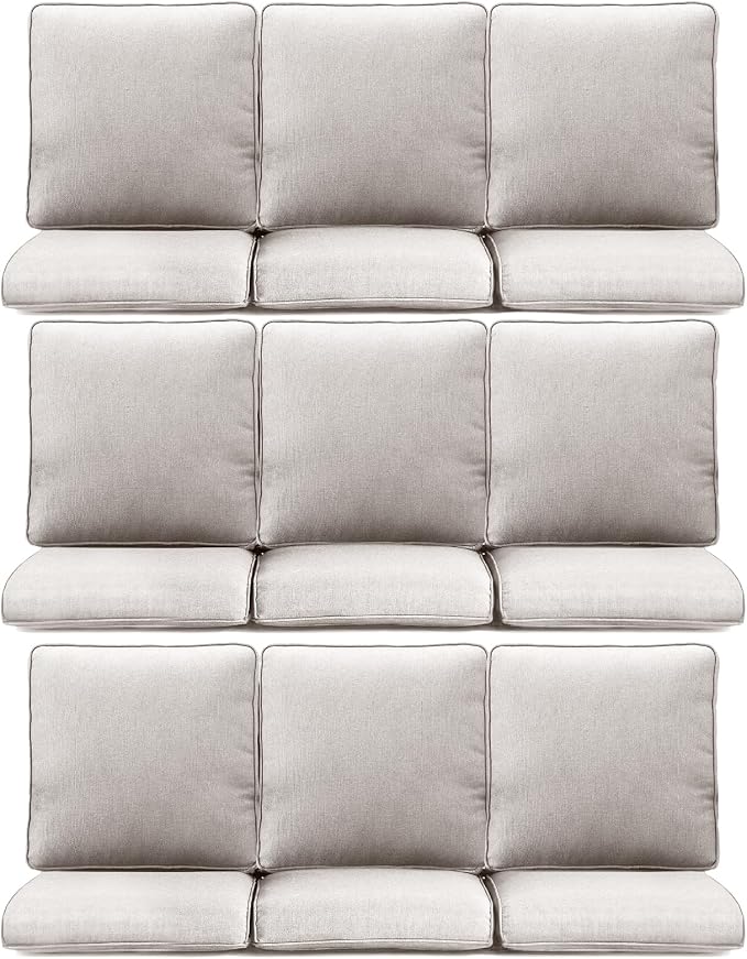 9-Piece Outdoor Patio Cushion Set by Pugire