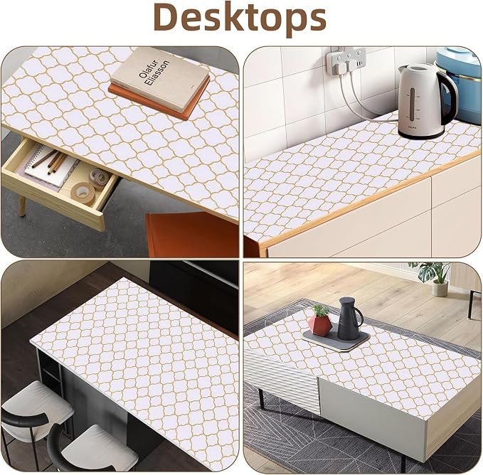 Shelf Drawer Liners for Kitchen Cabinets 11.8 x 236.2 Inches Non Adhesive - Image 9