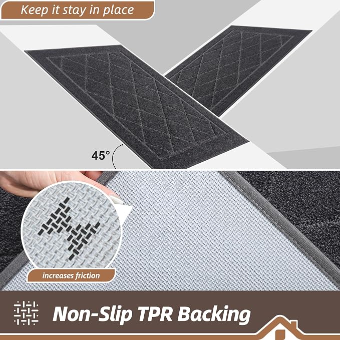 BEQHAUSE Dirt Trapper Door Mat 36" x 60", Doormat Non-Slip Entryway Rugs - Image 5