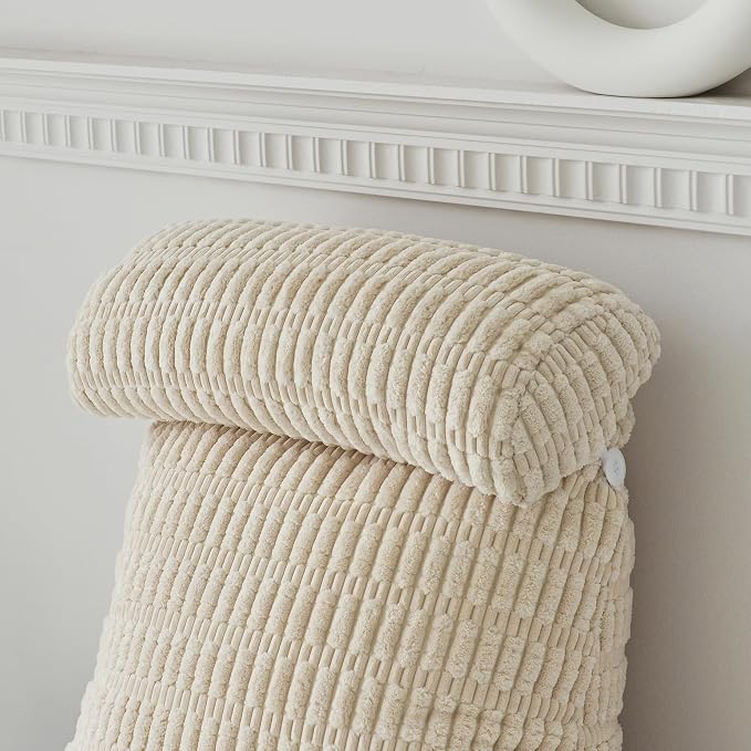 WERDIM Reading Pillow with Detachable Neck Roll, Large Back Pillow - Image 7
