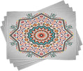 Ambesonne Tribal Place Mats Set of 4, Abstract Style Themed Boho Sun Pattern by Ambesonne